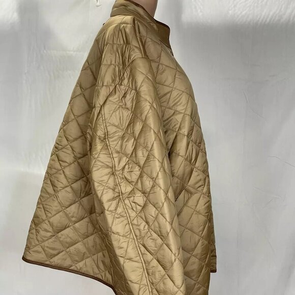 NEW LAUREN RALPH LAUREN Women's Jacket Quilted Fleece Lined Size 3X Beige - Picture 8 of 8